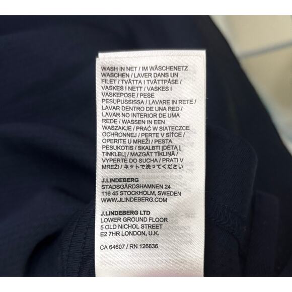 J.Lindeberg Jord Regular Fit Golf Shirt Barbados Cherry Men’s Size L - Picture 11 of 11